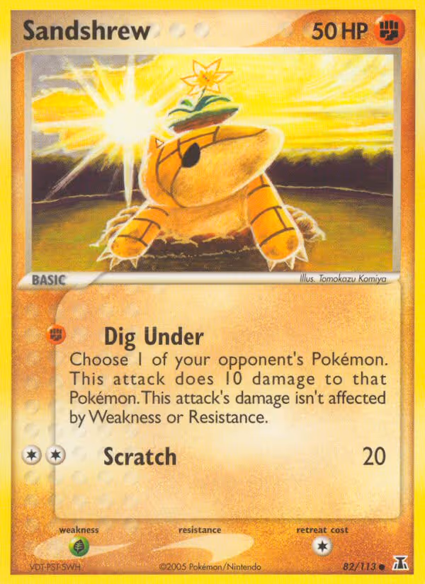 Sandshrew 82/113 Pokemon card