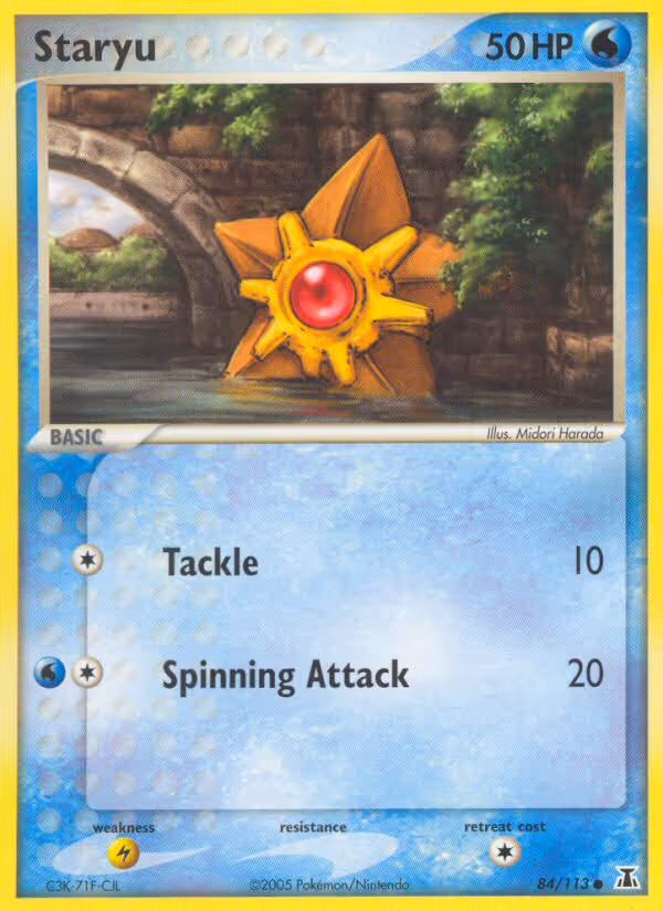 Staryu 84/113 Pokemon card