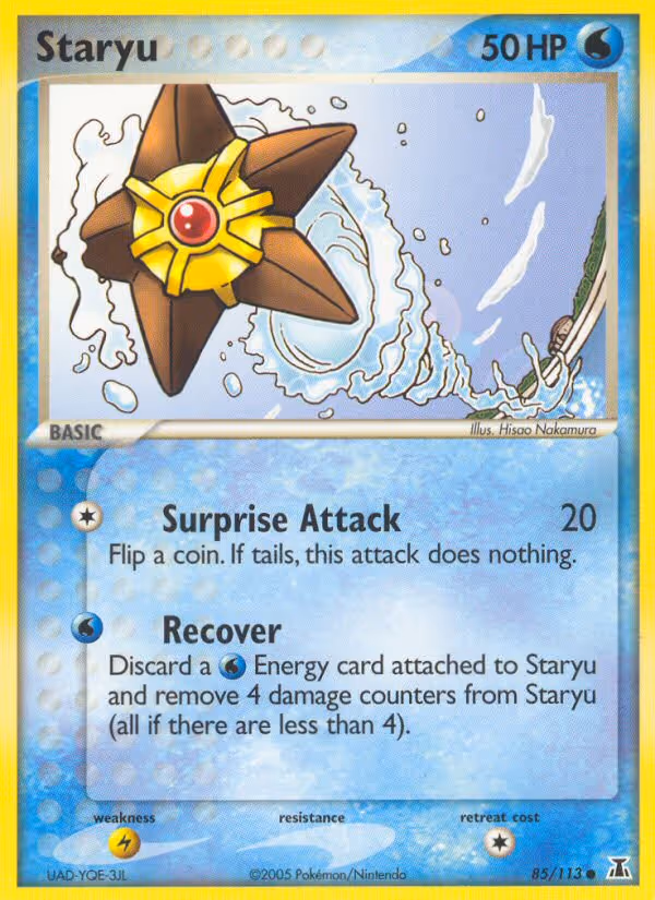 Staryu 85/113 Pokemon card
