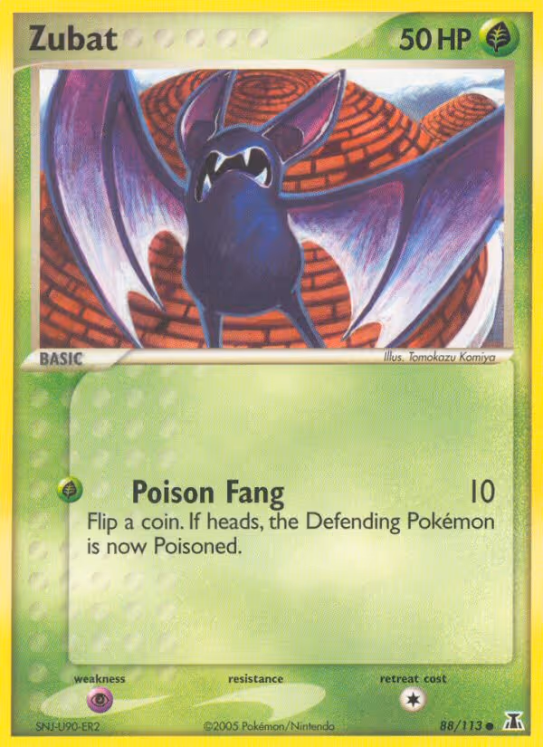 Zubat 88/113 Pokemon card