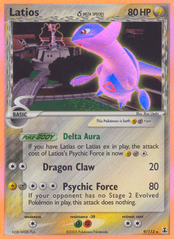 Latios δ 9/113 Pokemon card