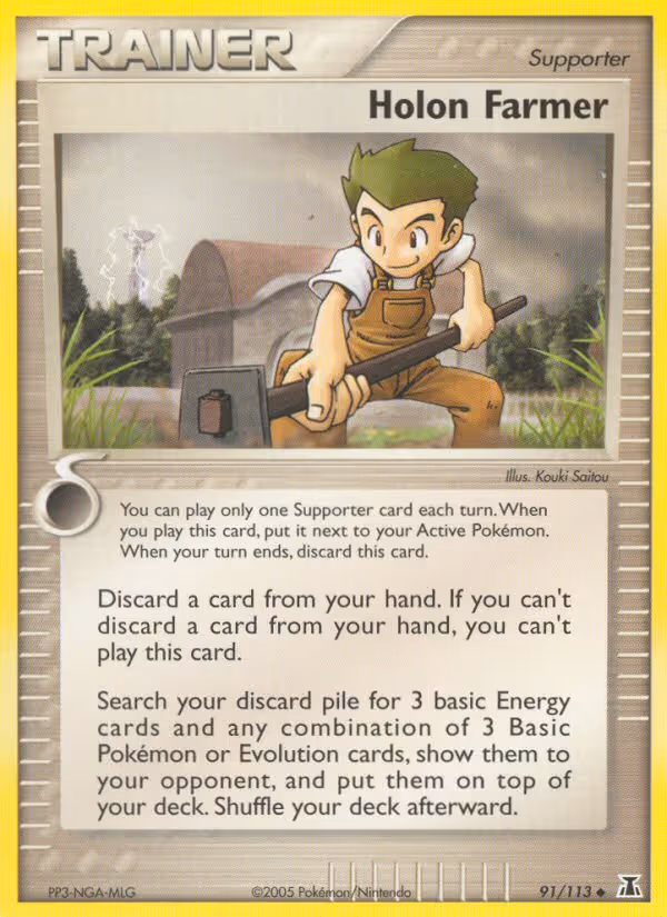 Holon Farmer 91/113 Pokemon card