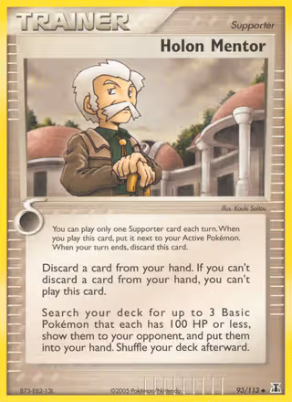 Holon Mentor 93/113 Pokemon card