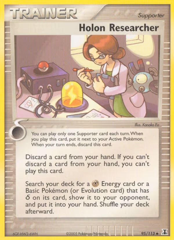 Holon Researcher 95/113 Pokemon card