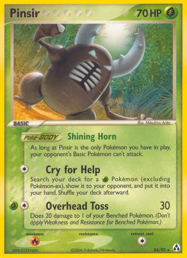 Pinsir 24/92 Pokemon card