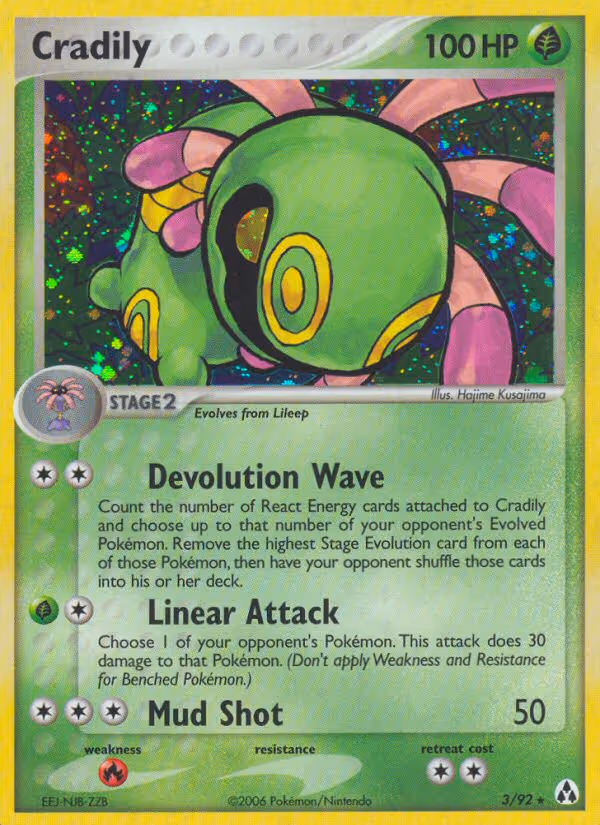 Cradily 3/92 Pokemon card