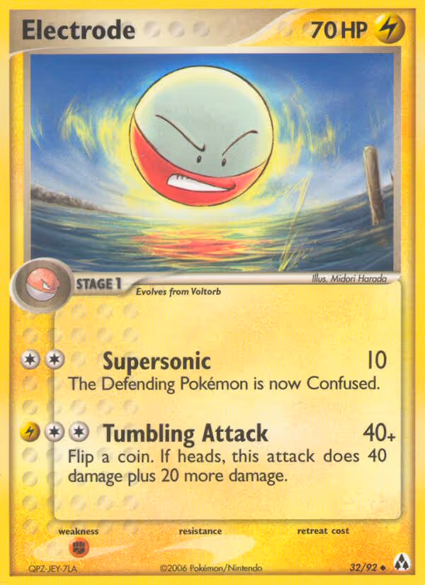 Electrode 32/92 Pokemon card