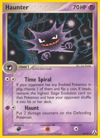 Haunter 35/92 Pokemon card