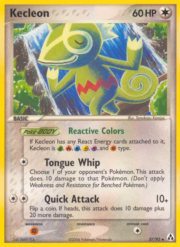 Kecleon 37/92 Pokemon card