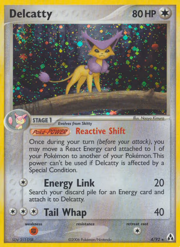 Delcatty 4/92 Pokemon card