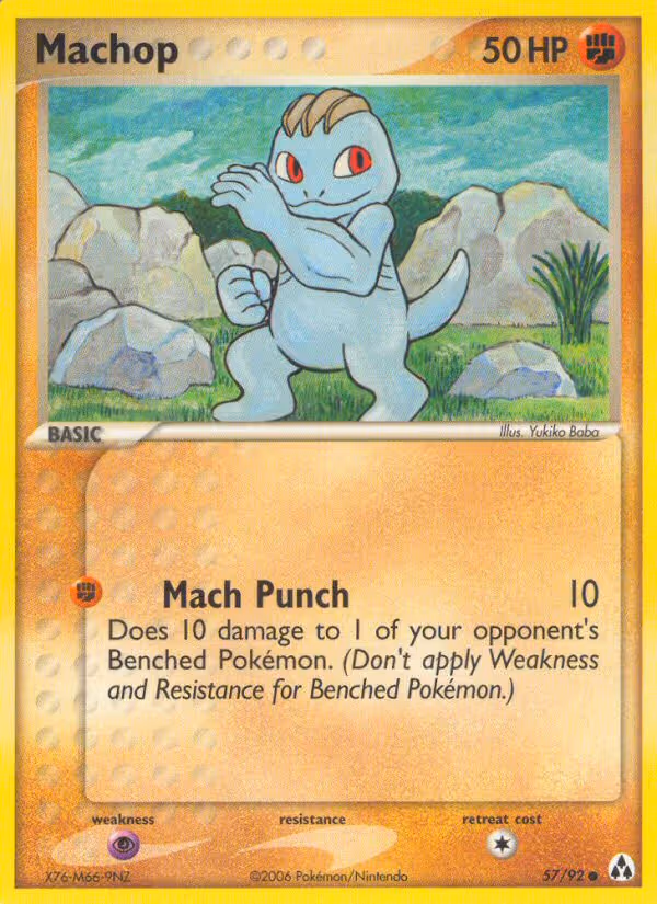 Machop 57/92 Pokemon card
