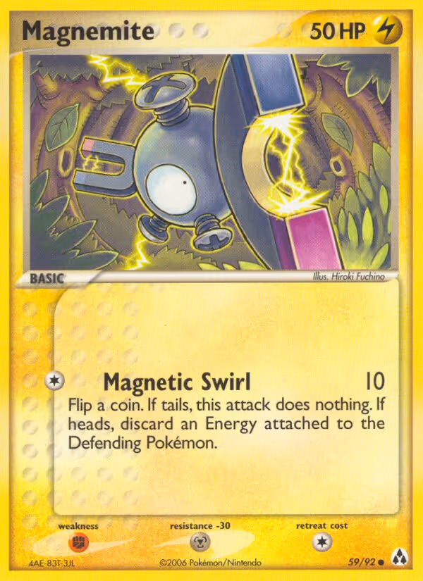 Magnemite 59/92 Pokemon card