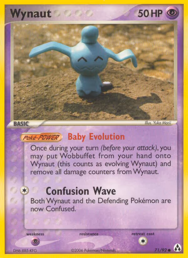 Wynaut 71/92 Pokemon card