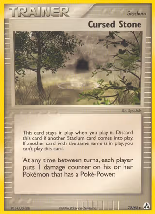 Cursed Stone 72/92 Pokemon card