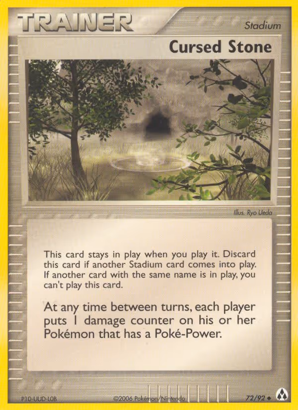 Cursed Stone 72/92 Pokemon card