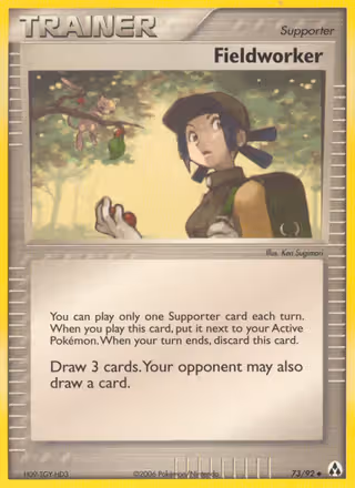 Fieldworker 73/92 Pokemon card