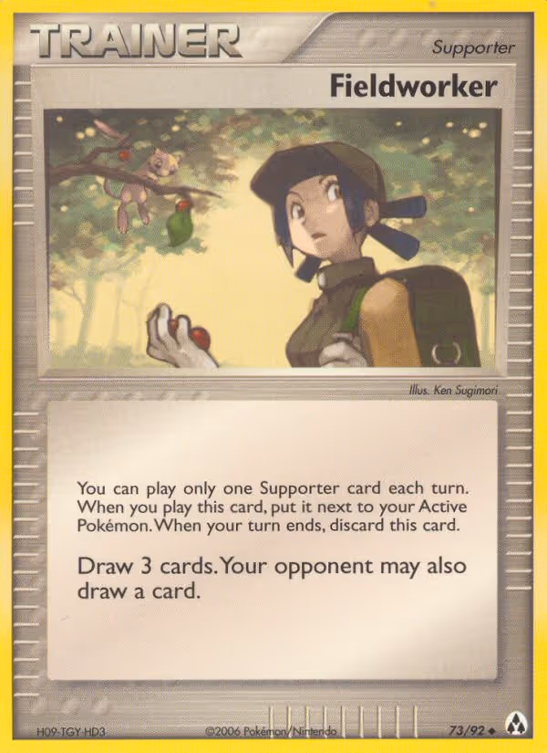 Fieldworker 73/92 Pokemon card