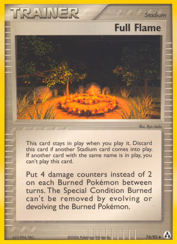 Full Flame 74/92 Pokemon card