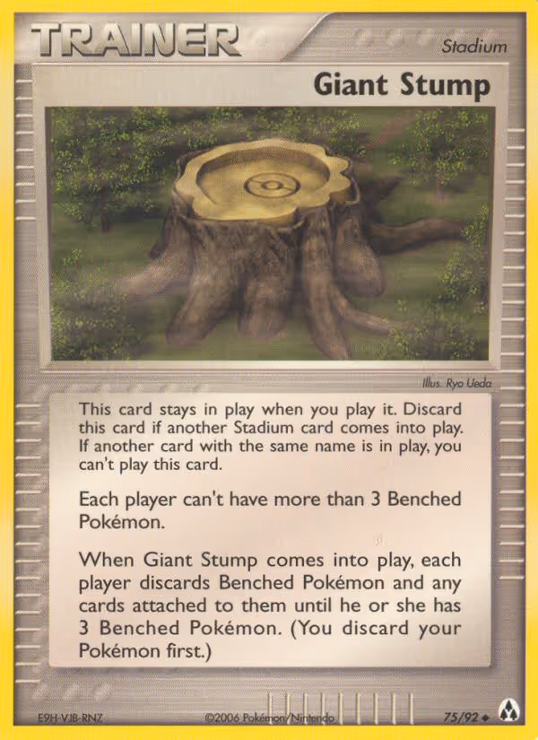 Giant Stump 75/92 Pokemon card