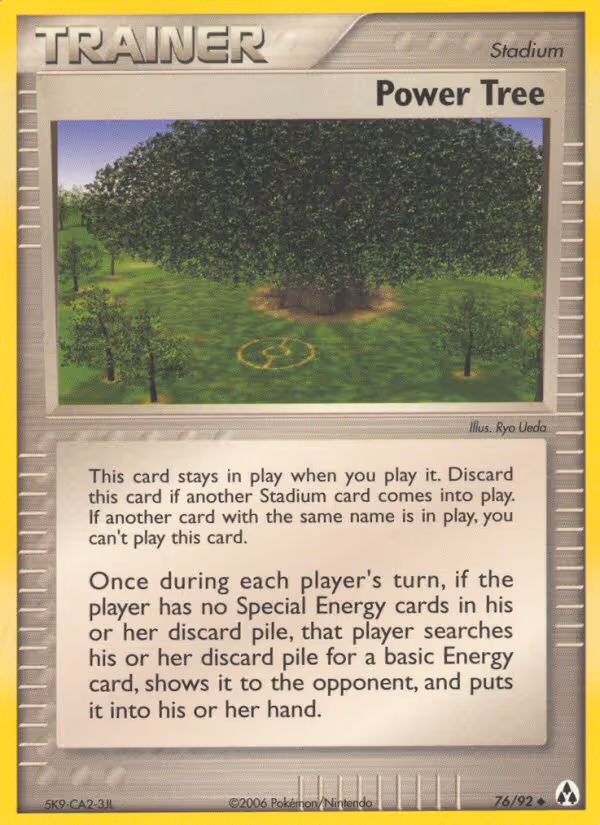Power Tree 76/92 Pokemon card