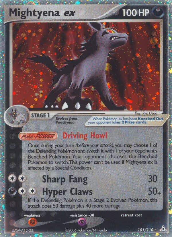Mightyena ex 101/110 Pokemon card