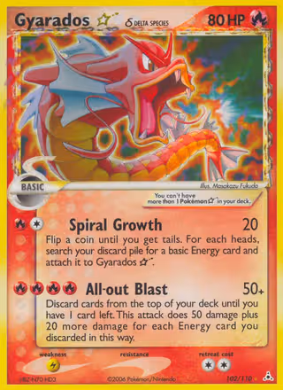 Gyarados Pokemon card