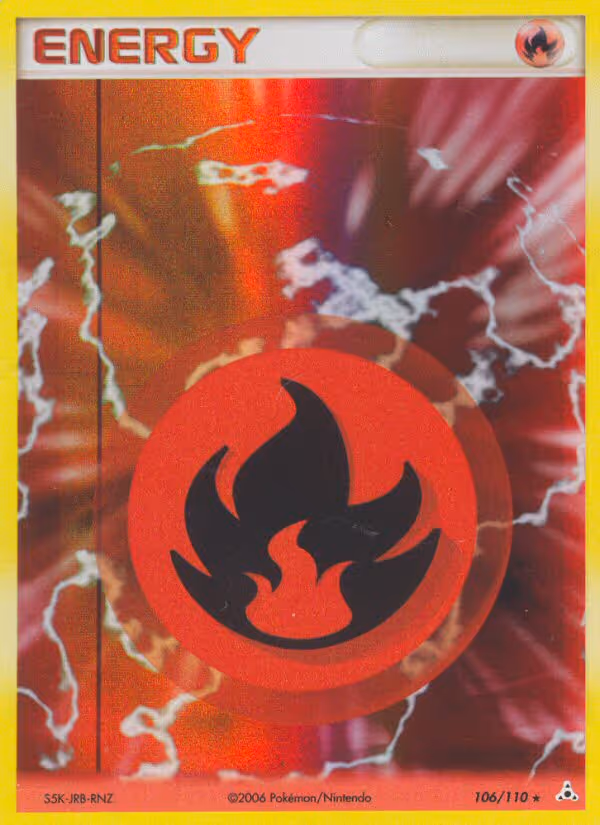 Fire Energy 106/110 Pokemon card