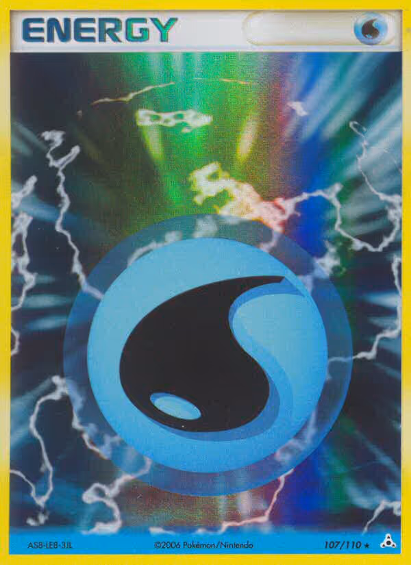 Water Energy 107/110 Pokemon card