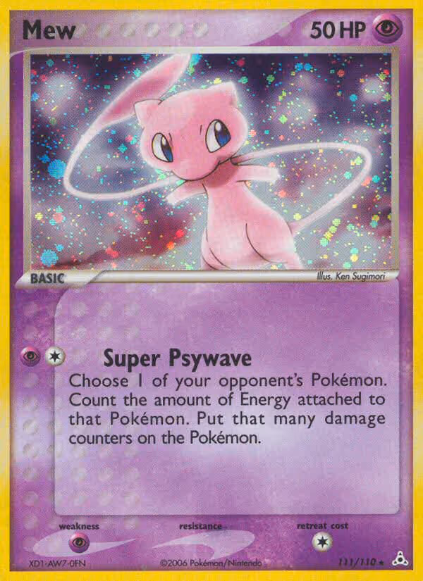 Mew 111/110 Pokemon card