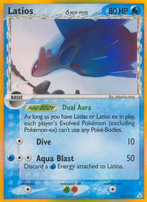 Latios δ 12/110 Pokemon card