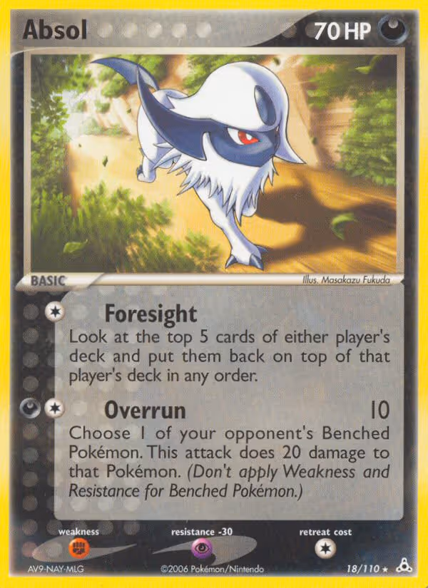 Absol 18/110 Pokemon card