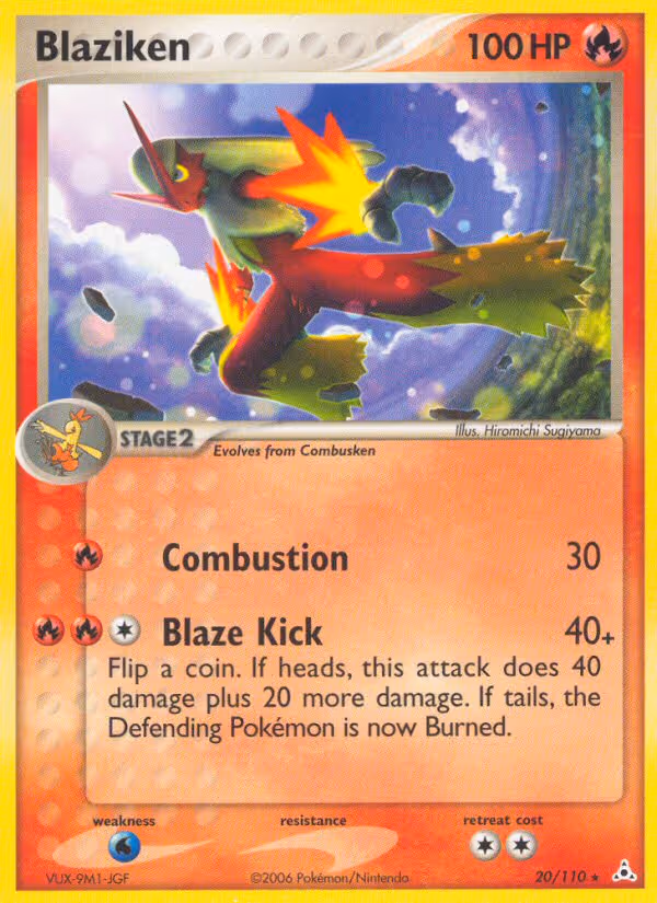 Blaziken 20/110 Pokemon card
