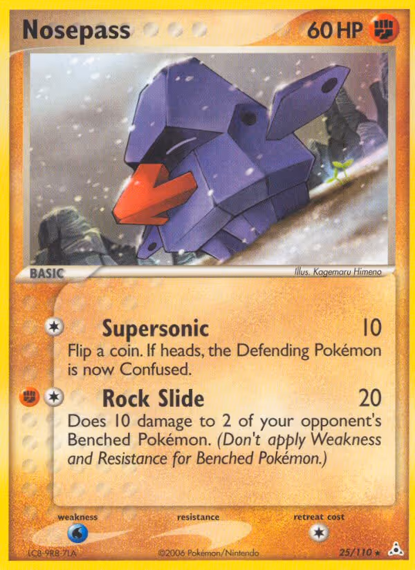 Nosepass 25/110 Pokemon card