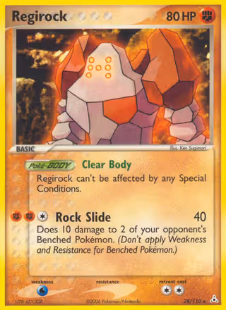 Regirock 28/110 Pokemon card