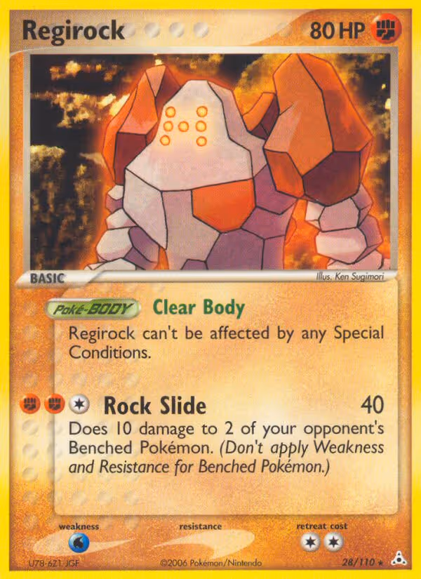 Regirock 28/110 Pokemon card