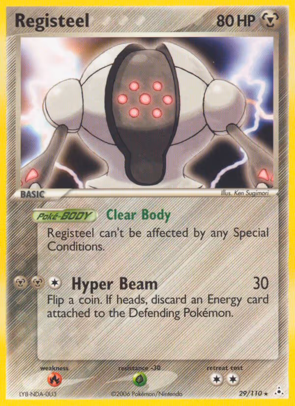 Registeel 29/110 Pokemon card