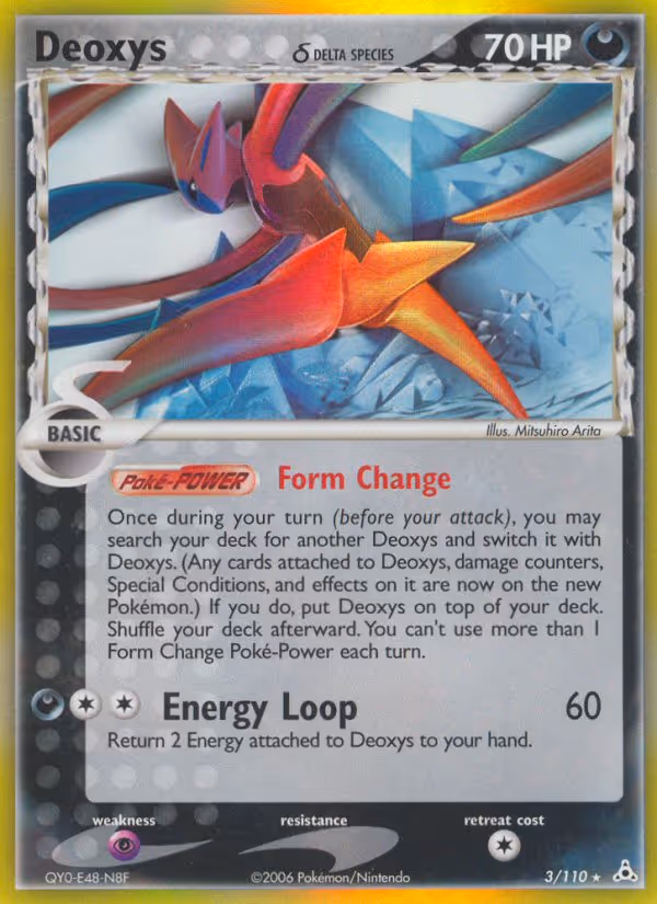 Deoxys δ 3/110 Pokemon card