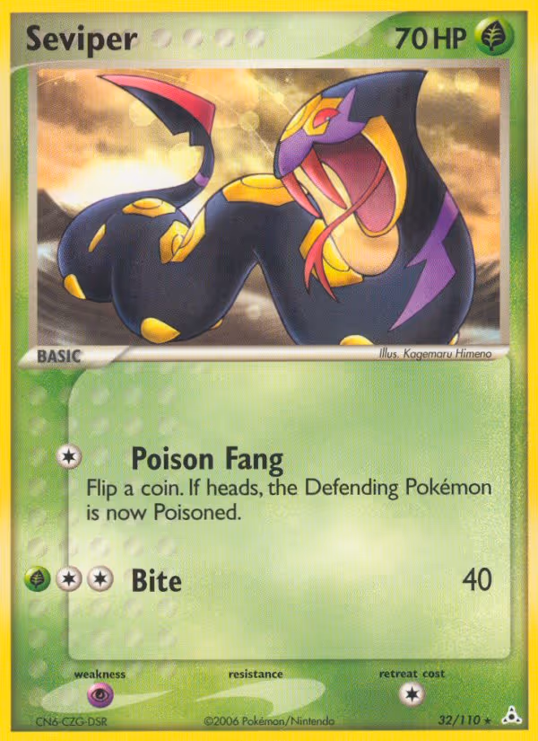 Seviper 32/110 Pokemon card