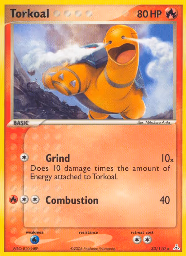 Torkoal 33/110 Pokemon card