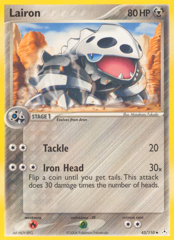Lairon 45/110 Pokemon card