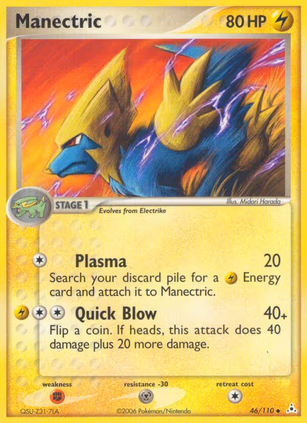 Manectric 46/110 Pokemon card