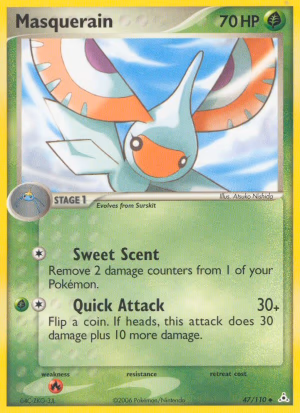 Masquerain 47/110 Pokemon card