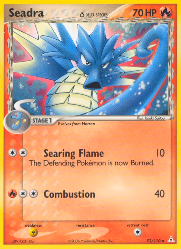 Seadra δ 52/110 Pokemon card