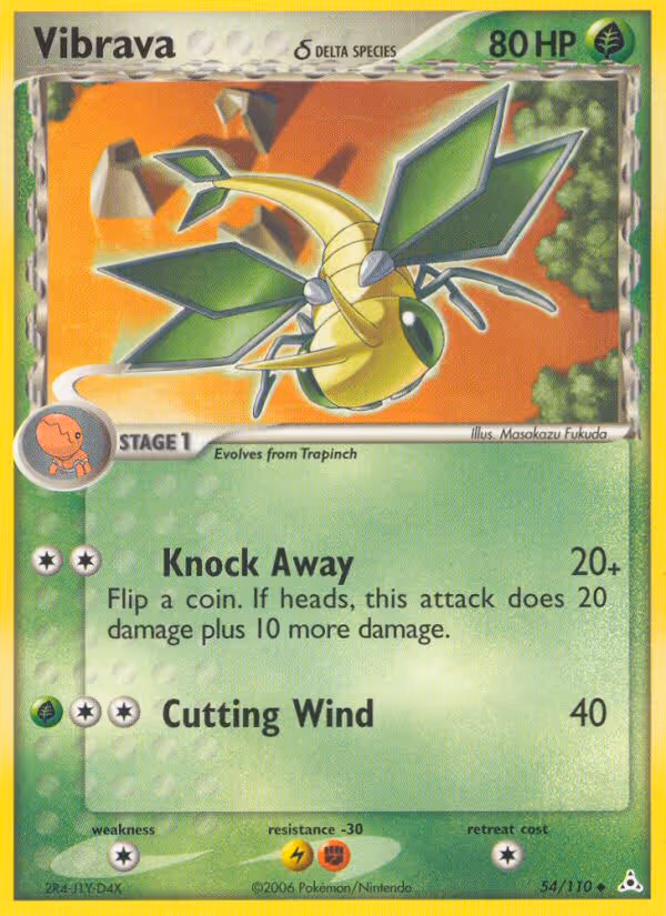 Vibrava δ 54/110 Pokemon card
