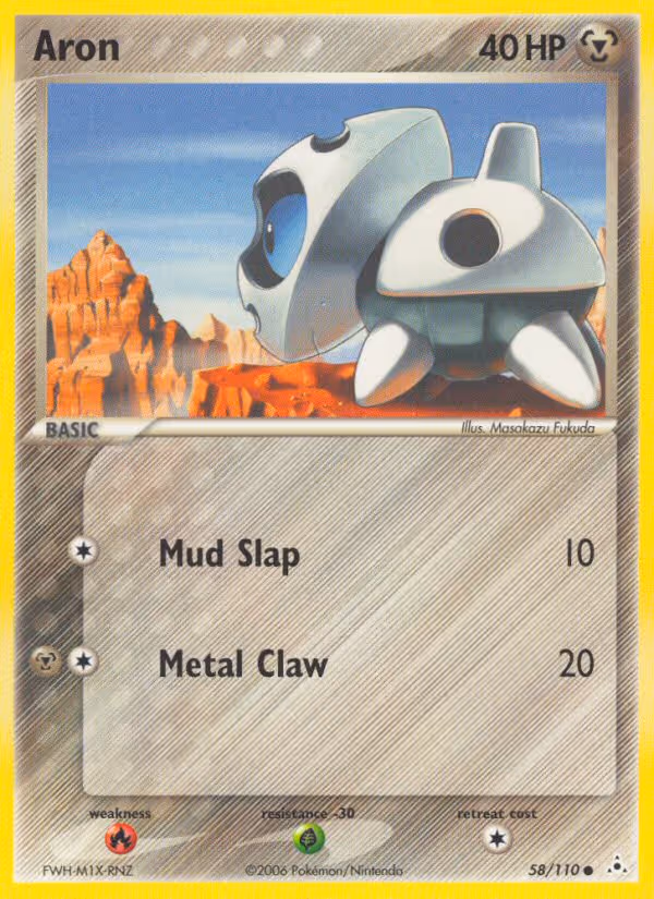 Aron 58/110 Pokemon card