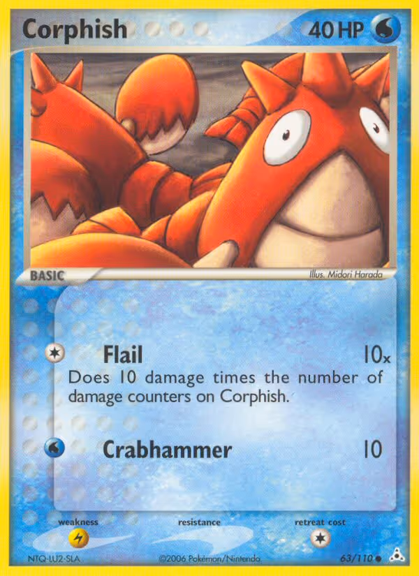 Corphish 63/110 Pokemon card