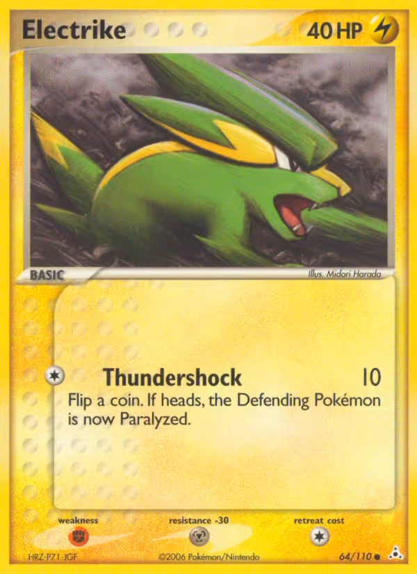 Electrike 64/110 Pokemon card