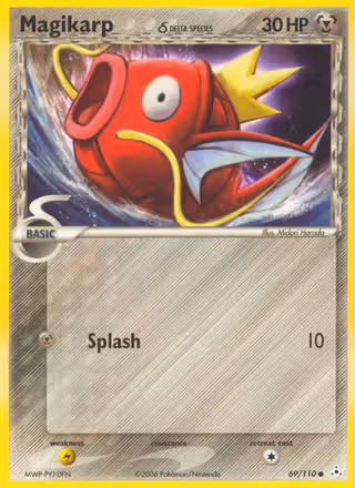 Magikarp δ 69/110 Pokemon card
