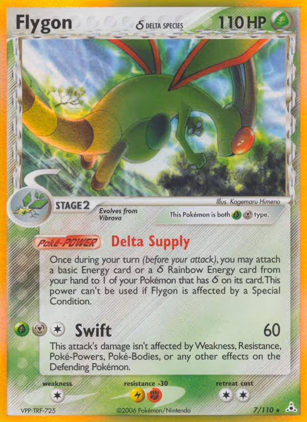 Flygon δ 7/110 Pokemon card