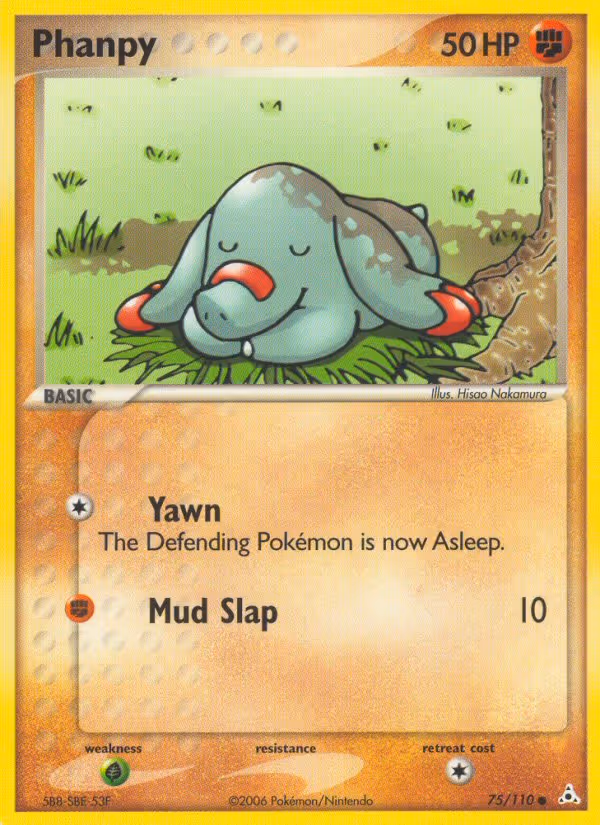 Phanpy 75/110 Pokemon card